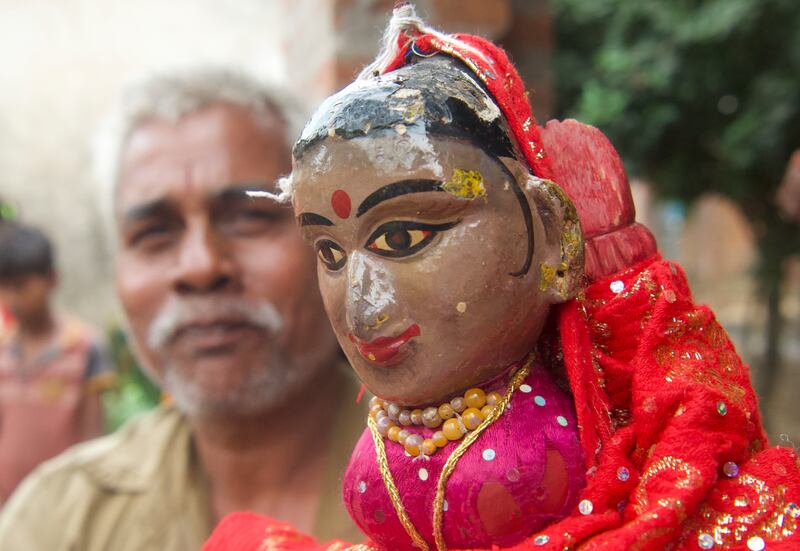 Only seven men in the state of Odisha, India, still practise the century-old puppetry art form known as sakhi kandhei