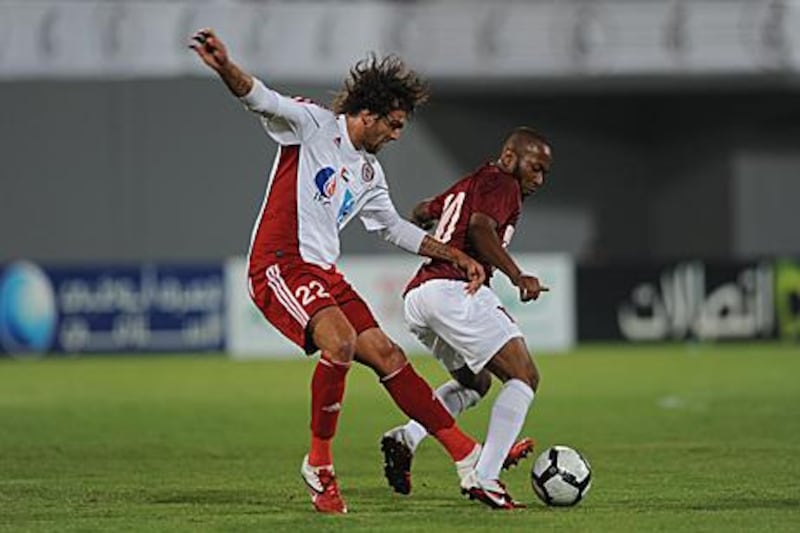 Matias Delgado, left, the Al Jazira midfielder, hopes to make history at the club.