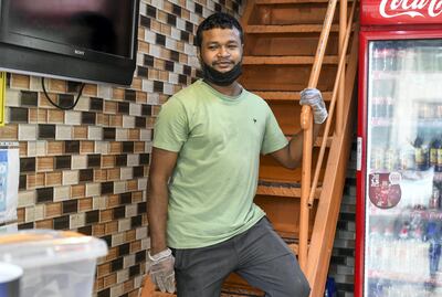 Abu Dhabi, United Arab Emirates - Mohammed Abdulraheem, 31, originally from Bangladesh has been working at African Nice Restauran, Tourist Club Area for the last 11 years. Khushnum Bhandari for The National