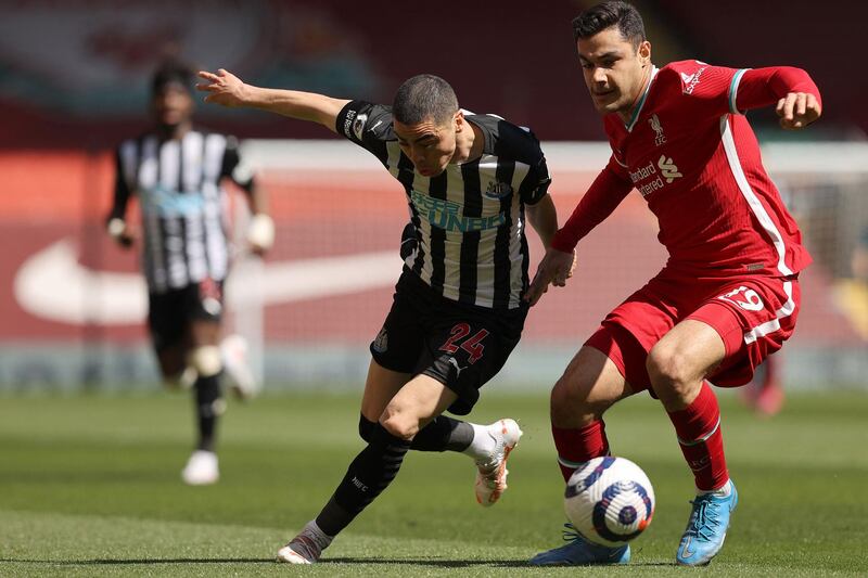 Ozan Kabak - 6. The Turk won his first battle with Saint-Maximin but hacked the winger down and was booked in their next exchange. He struggled against quick counter attacks but made some good challenges. AFP