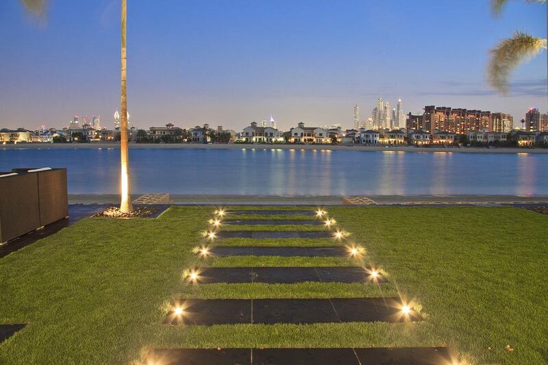 Follow the lights to the private beach. Courtesy Luxhabitat