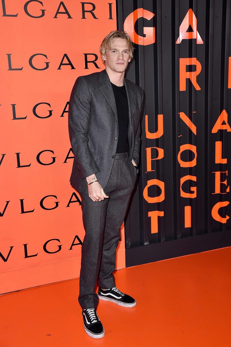 Cody Simpson attends the Bulgari New York Fashion Week party at Duggal Greenhouse on February 6, 2020. AFP