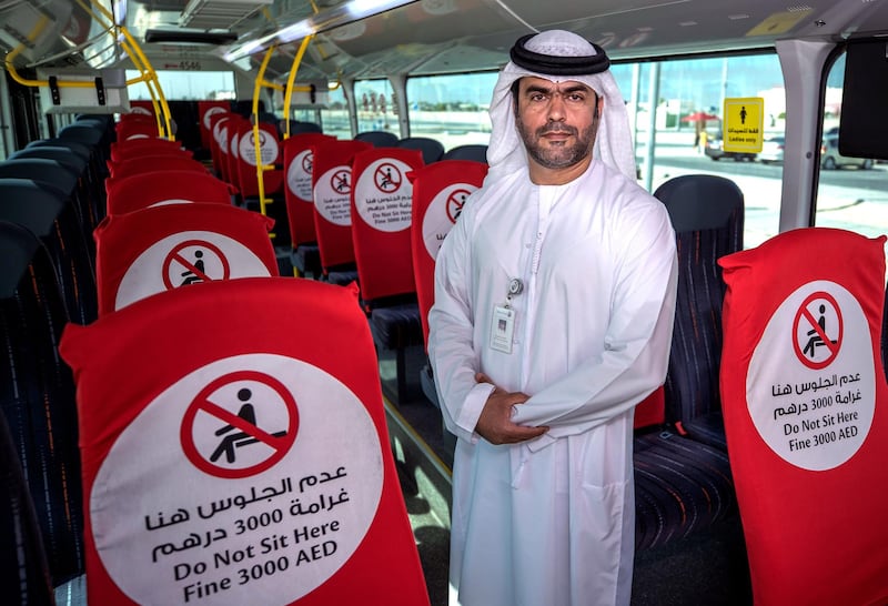 Abu Dhabi, United Arab Emirates, January 20, 2021.Description:SECTION: News 
Mr. Ateeq Mohammed Al Mazrouei, Operations Director of ITC’s public transport sector.
Victor Besa/The National 
Section:  NA
Reporter:  Nilanjana Gupta
