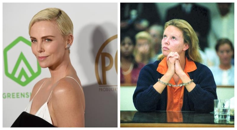 Playing real-life serial killer, Aileen Wuornos in the 2003 film, 'Monster' won Charlize Theron a Best Actress Oscar. AP Photo, Courtesy Newmarket Films