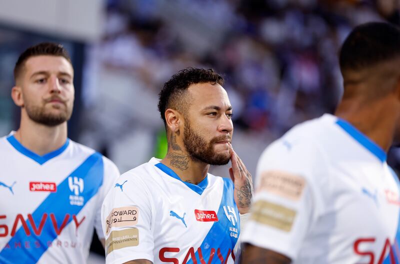 Neymar has struggled to make an impact on the pitch at new club Al Hilal. Getty