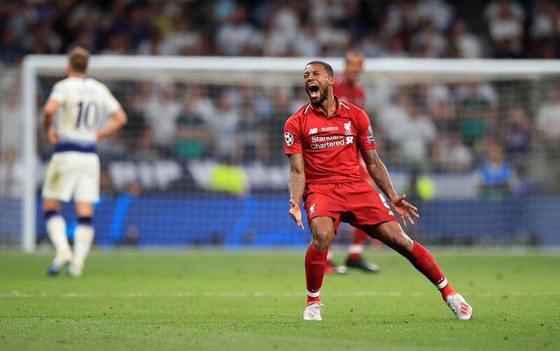 Georginio Wijnaldum 6/10. Liverpool’s best midfielder this season did not have the same impact on the final as he did in the semi-final. A controlled performance before being subbed. Press Association