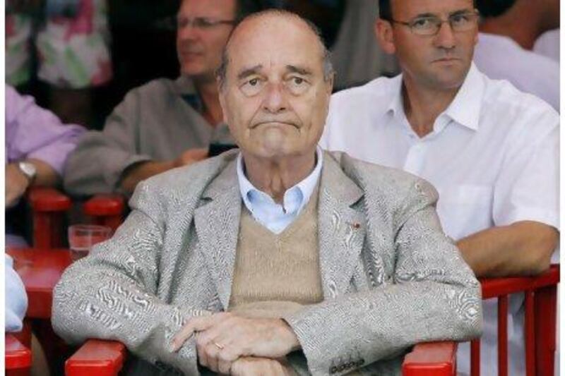 Jacques Chirac appeared frail and unsteady on his feet during a visit to the French Riviera resort of St Tropez last month. Sebastien Nogier / AFP