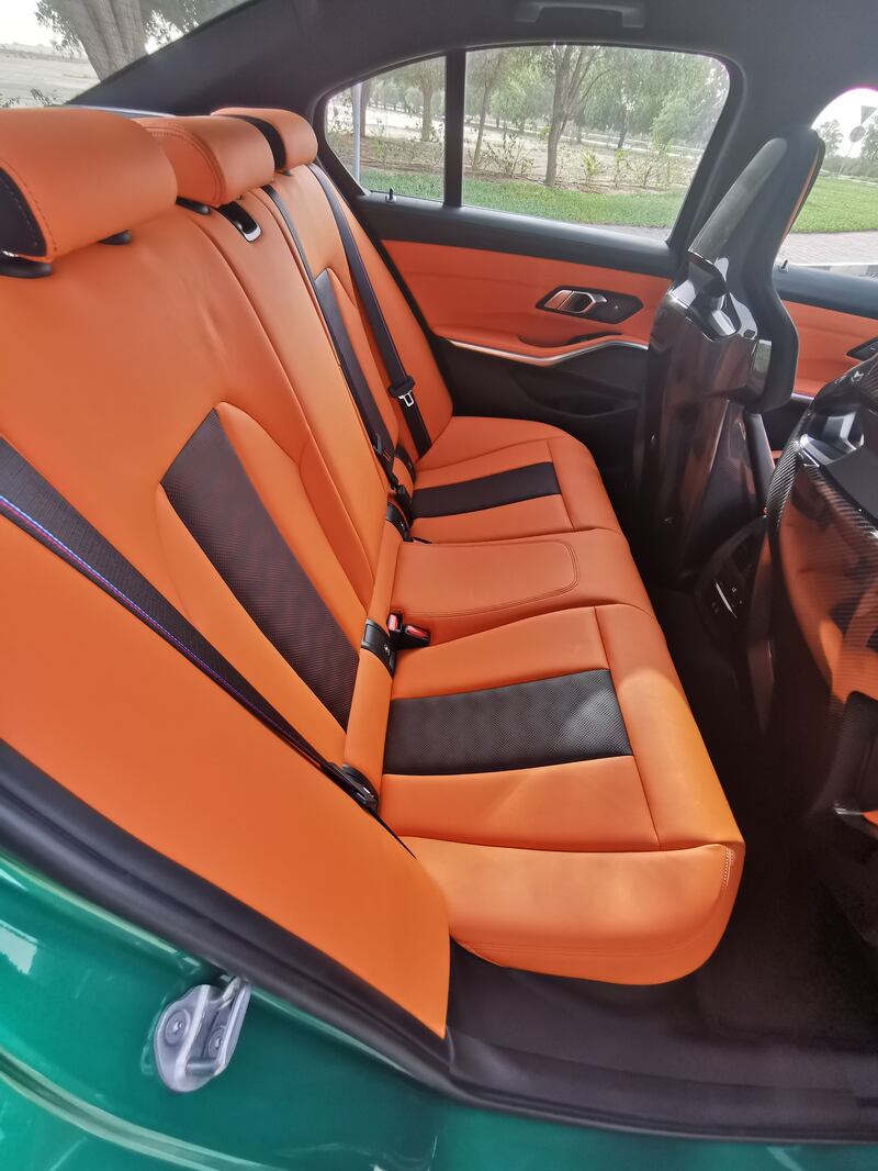 Rear legroom is compromised for the model's front carbon-fibre shell seats