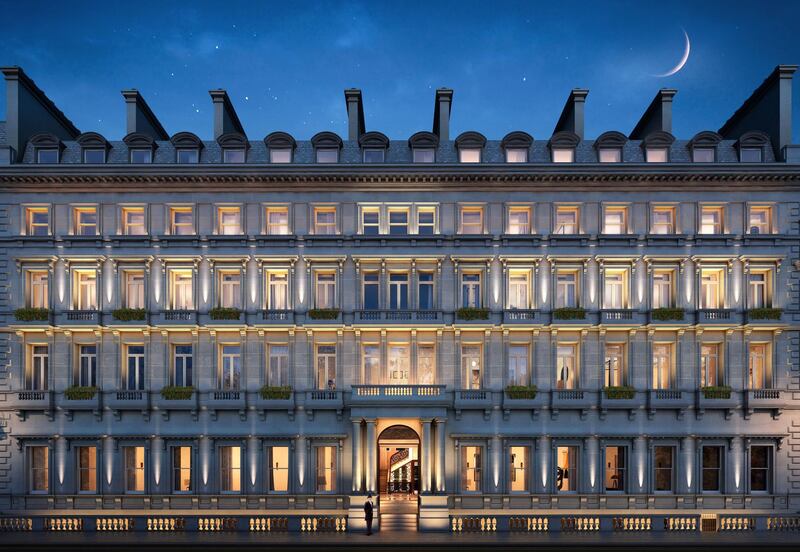 The Buckingham Gate facade of No 1 Palace Street. Courtesy Luxury Marketing House