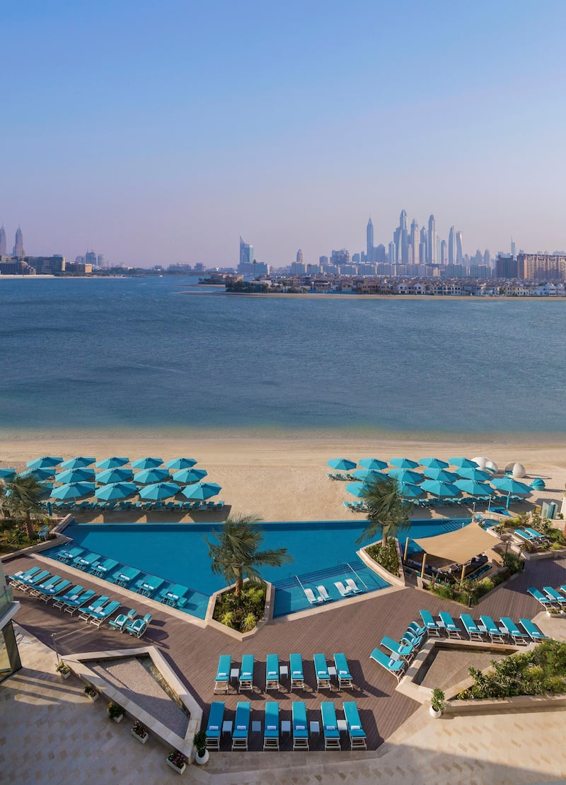 The Retreat on the Palm offers impressive city views across Dubai. Courtesy The Retreat Palm Dubai MGallery by Sofitel