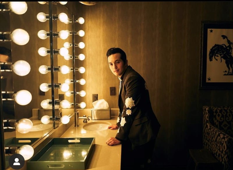 Laine Hardy backstage at the Grande Ole Opry in Nashville, Tennessee. Photo: Instagram @thelainehardy