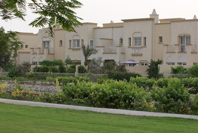The Springs villas in Dubai. A reader living on the development has issue with an eviction notice. Pawan Singh / The National