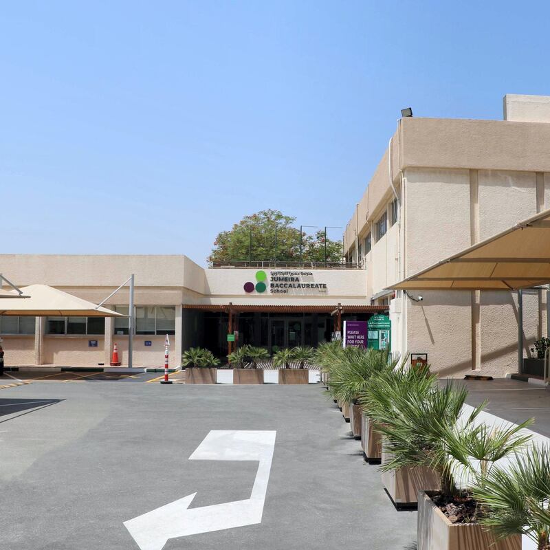 Jumeirah Bacculatera School shows precautionary measures in place.