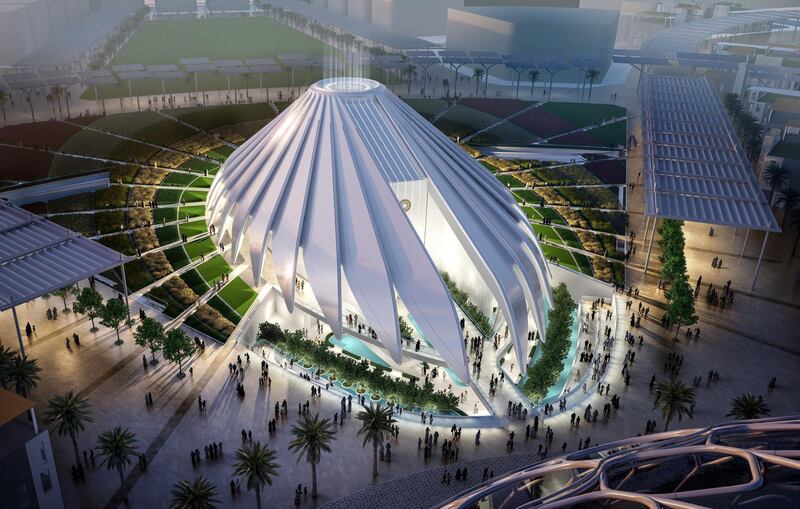 An artist's impression of the UAE pavilion at the Expo 2020 Dubai site. Wam