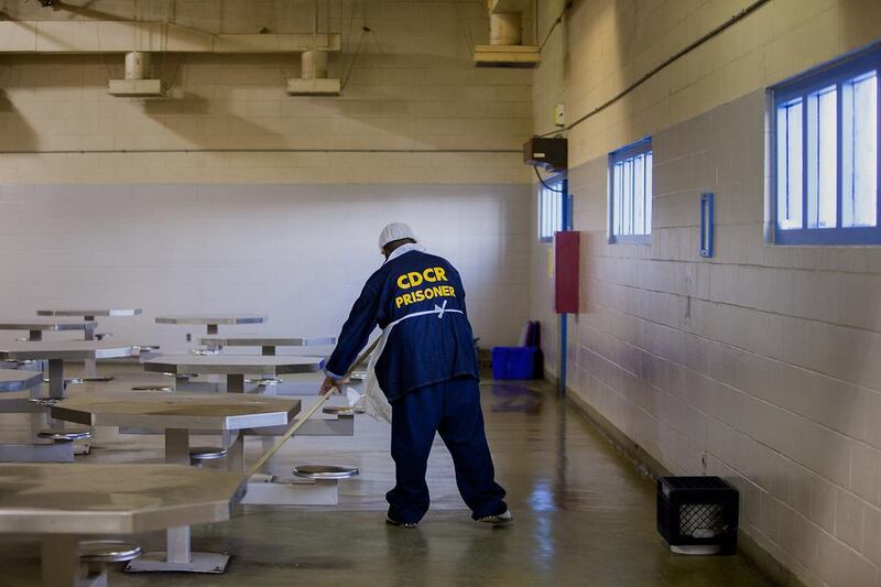 An inmate in California, where the US Supreme Court has said that prison health care is so bad it amounts to cruel and unusual punishment. Sam Hodgson / Bloomberg