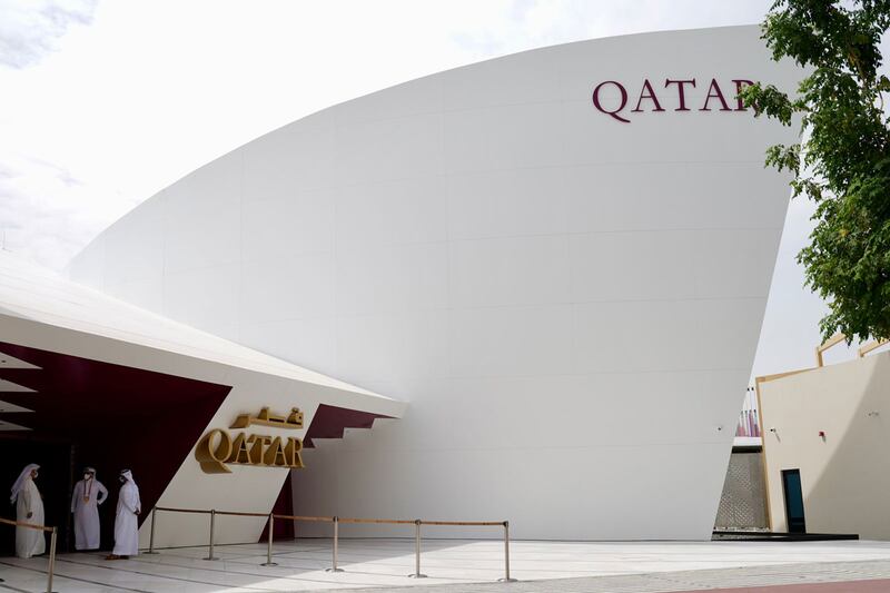 The 960-square-metre pavilion takes guests on an immersive experience through Qatar’s rich history and culture. Photo: Dubai Media Office Twitter account