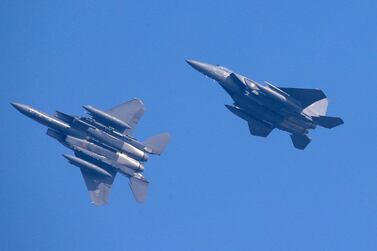 F-15K fighter jets from South Korea's airforce responded when a Russian military plane violated South Korean airspace, prompting South Korean military officials to fire a warning shots EPA