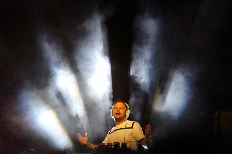 Dutch DJ, Dash Berlin on stage at Destination Dawn in Ras Al Khaimah. Jason Von Berg / The National