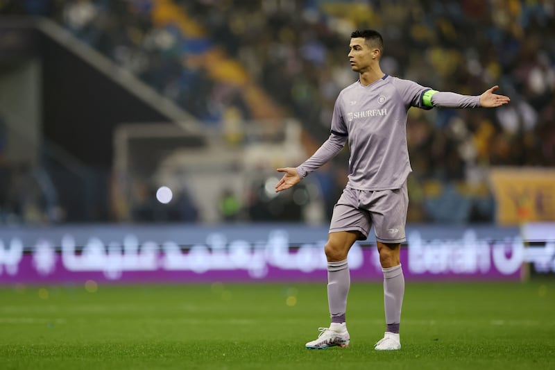 Cristiano Ronaldo of Al Nassr. Getty Images