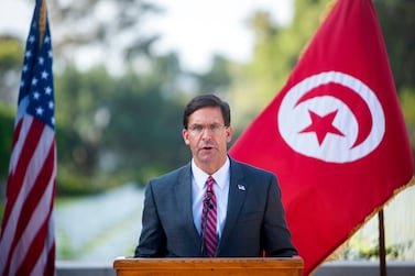 The US Secretary of Defence also visited Tunisia. AP