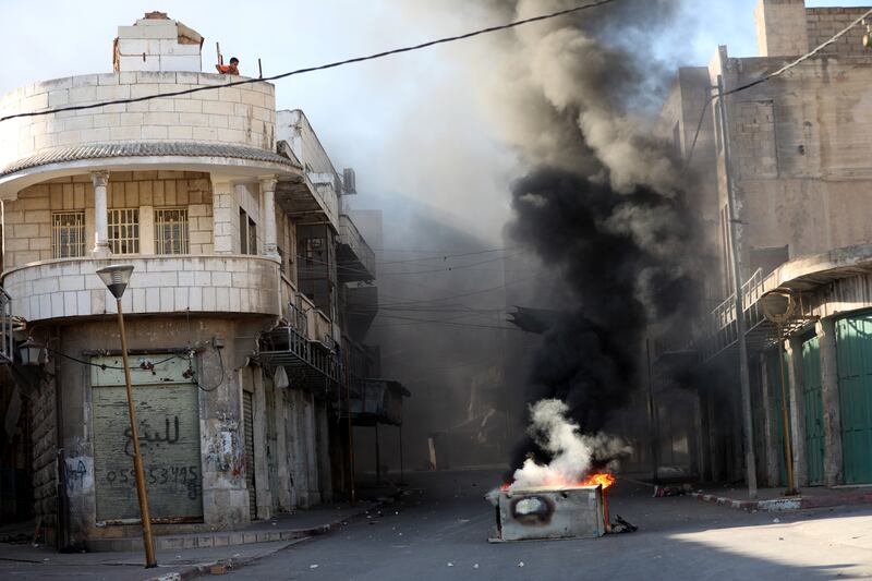 Recent clashes have taken place in cities such as Hebron. Photo: EPA