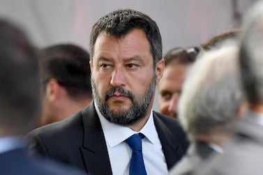 Italian Deputy Prime Minister and leader of the far-right League party Matteo Salvini. EPA