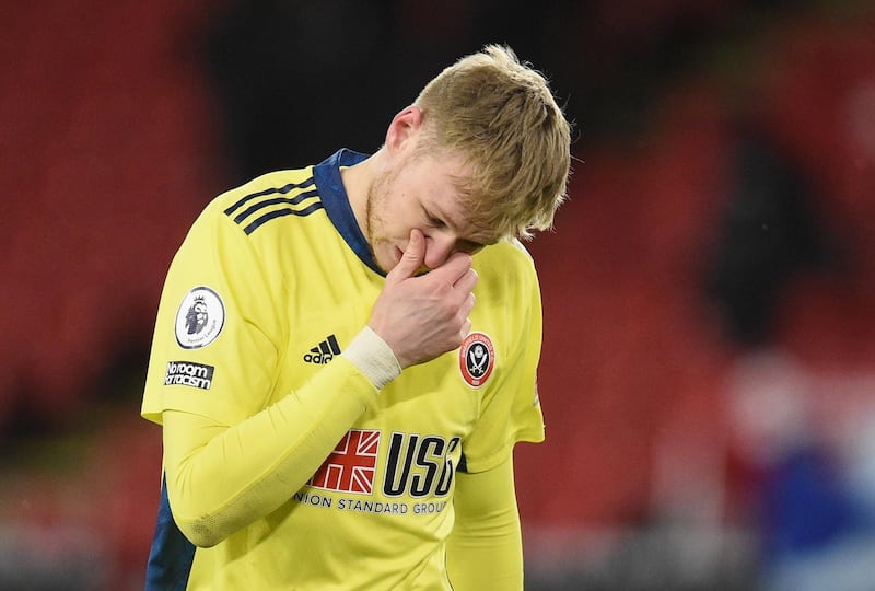 SHEFFIELD UNITED RATINGS: Aaron Ramsdale 5 – Could do little about the opening goal, such was its quality, but ultimately it was his foul that lead to the penalty for Chelsea’s second.   Reuters