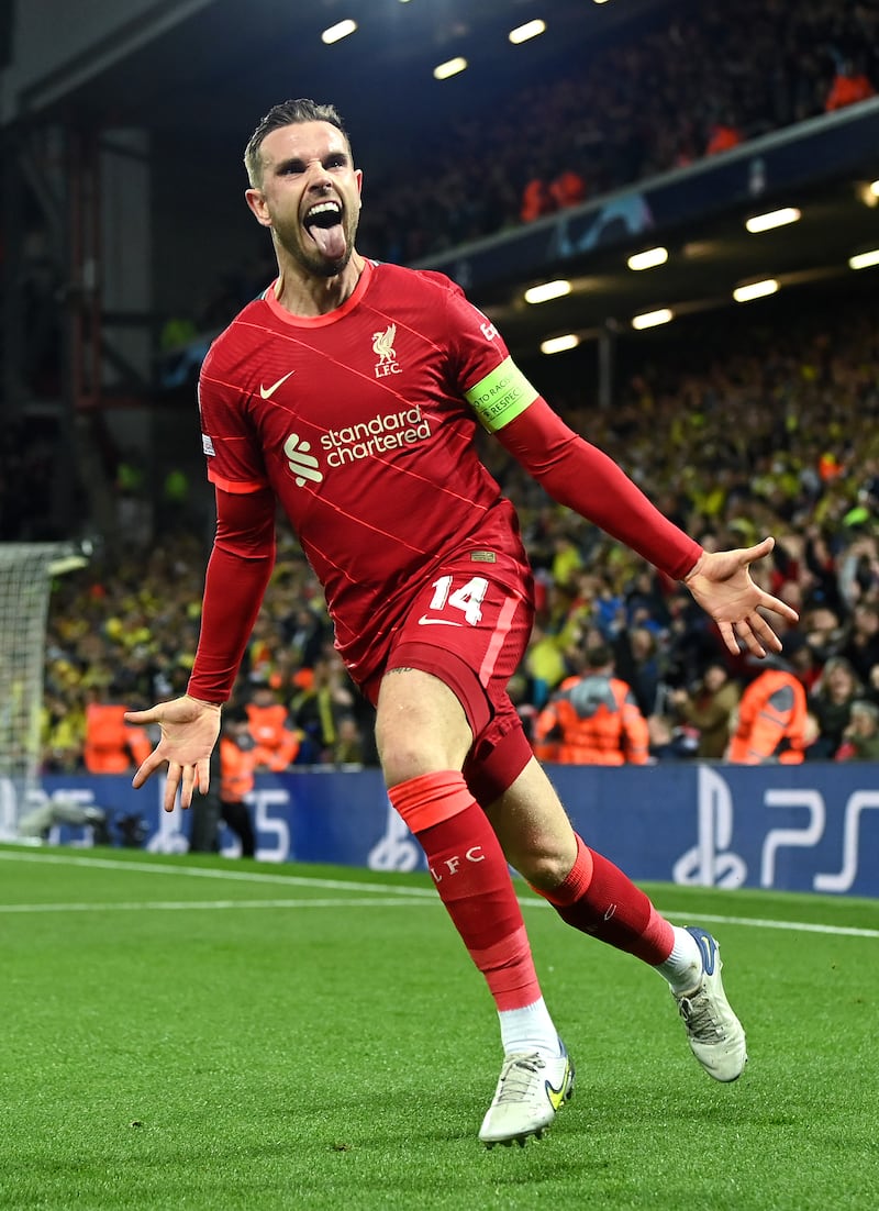Jordan Henderson – 8. The captain may not have the finesse of his midfield partners but his appetite for work was impressive. His deflected shot gave Liverpool the breakthrough before he made way for Keita in the 72rd minute. Getty Images