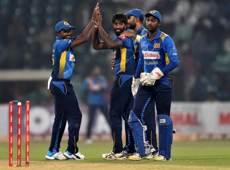 Sri Lanka defeated Pakistan by 35 runs in the second T20 to win the series. AFP