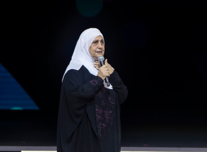Egyptian Fathiya Al Mahmoud, known as ‘the mother of orphans', was another winner 