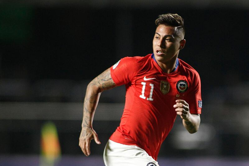 Chile's Eduardo Vargas in action. AFP