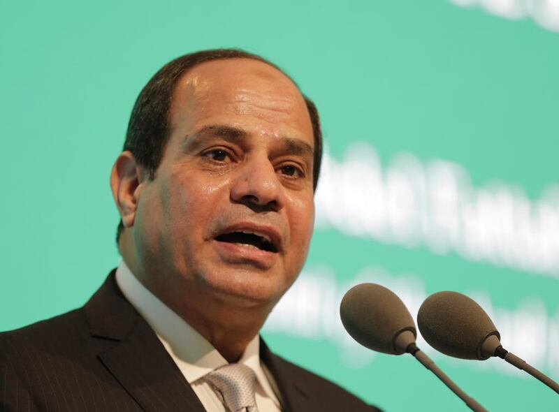 In interviews on Wednesday coinciding with a visit to London, Egyptian president Abdel Fattah El Sisi described Libya four years after the anti-Qaddafi revolt as a “danger that threatens us all”. Hasan Jamali/AP Photo