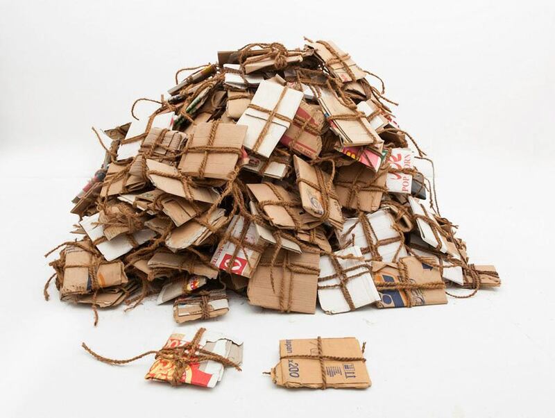 Hassan Sharif’s 'Cardboard and Coir' (1999). Photo: Estate of Hassan Sharif and Gallery Isabelle van den Eynde