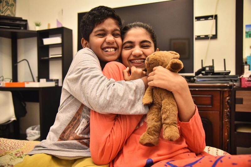 Alia pictured with her youngest brother Ayaan. Courtesy Ali family