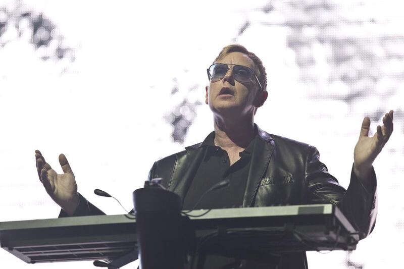 Depeche Mode headlines on the last evening of the Etihad Airways Abu Dhabi Grand Prix  held on Yas Island Circuit. Antonie Robertson/The National