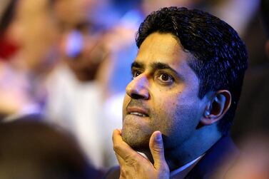 Chairman of the BeIN Media Group and President of Paris Saint-Germain, Nasser Al Khelaifi. AP File Photo