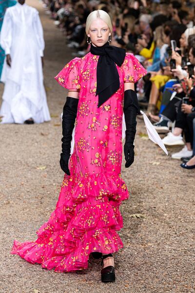 Bright pink from Erdem ss20