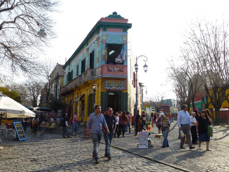 The area of La Boca in Buenos Aires is as colourful as its famous football stadium. Pixabay