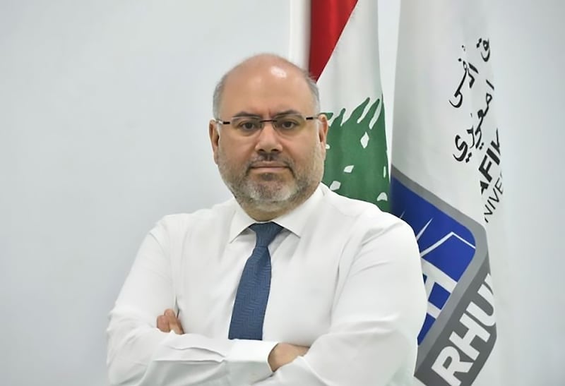 Health Minister Firass Abiad, a gastrointestinal surgeon, is the chairman of the board of directors of Lebanon’s largest hospital, the Rafik Hariri Hospital. Photo: NNA