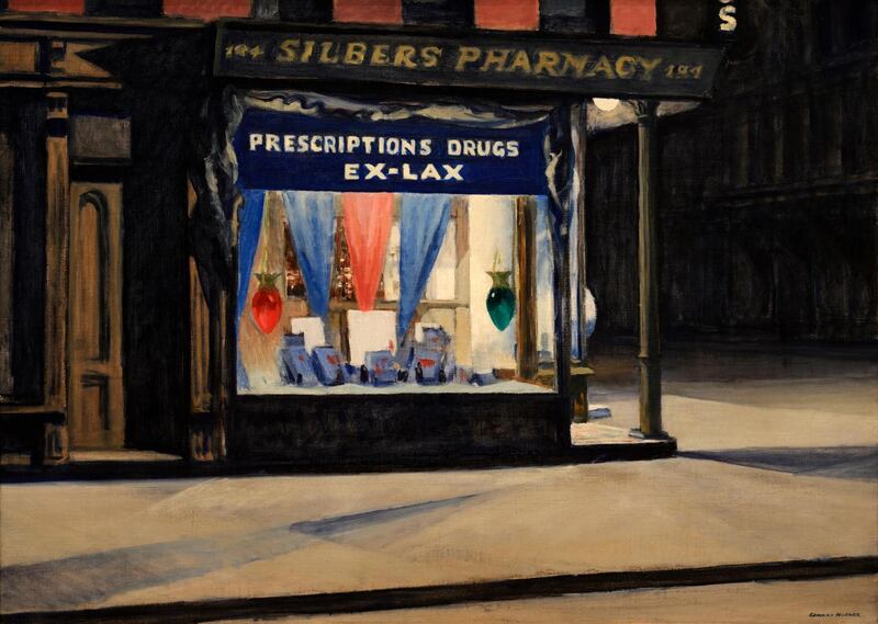 W440M3 Edward Hopper, Drug Store, 1927. Alamy