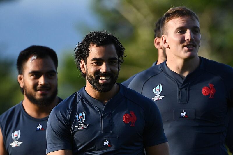 France players arrive for training. AFP