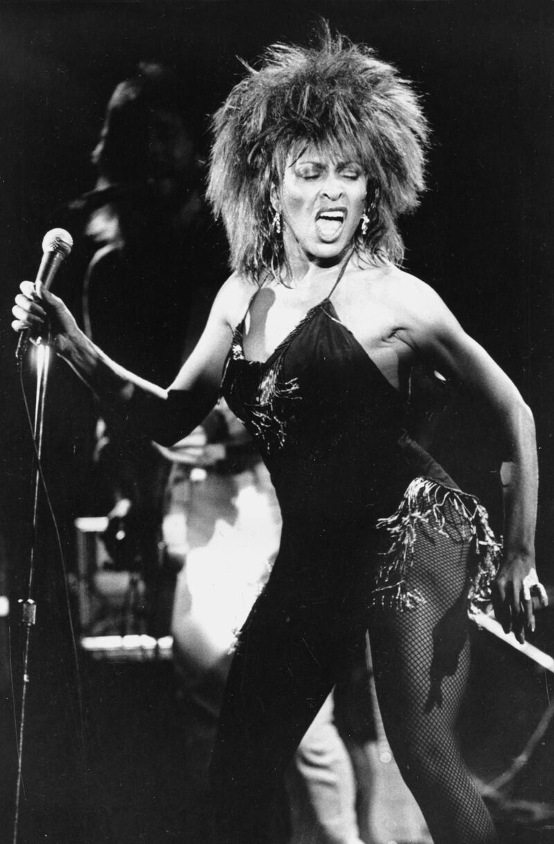 Turner performs her hit song 'What's Love Got to Do With It' in Los Angeles in 1984. AP