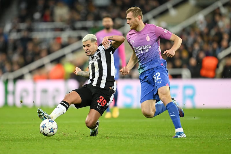 An enormous presence for Newcastle in the middle of the pitch, never stopped running and trying to make things happen. Unlucky to see Maignan push his well struck shot onto the crossbar in the 68th minute. Getty Images