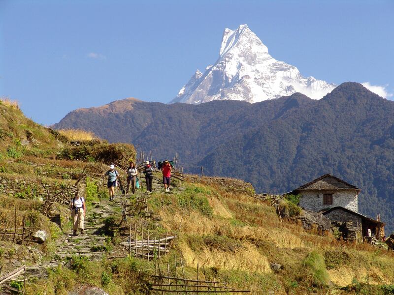 Trails and Scenery, Nepal - A handout photo of Exodus' Annapurna in Luxury travel package (Courtesy: Exodus) *** Local Caption ***  ut29se-wtgw-nepal02.jpg
