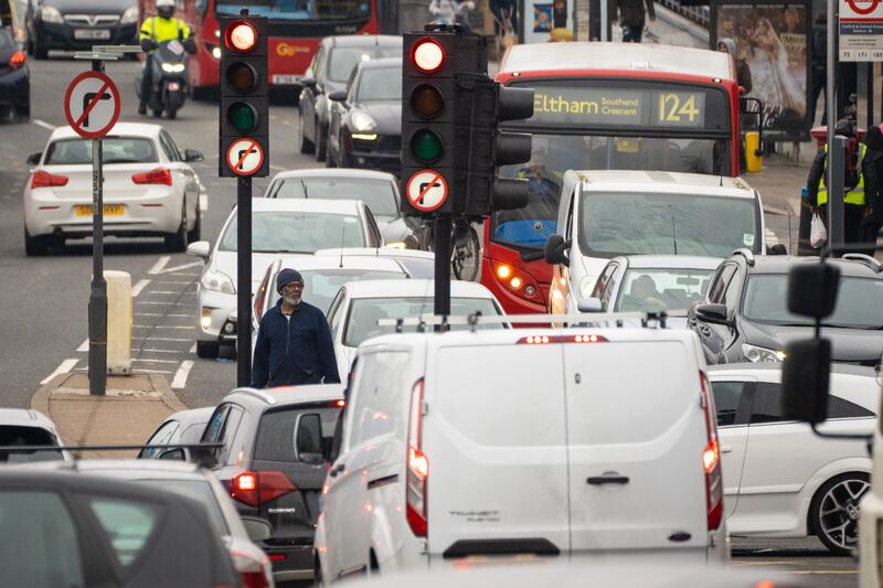 A power cut affected traffic lights, as well as internet and water services in homes, businesses and streets across east London on Tuesday. PA