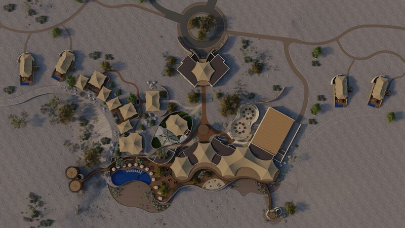 The sprawling Lux* Al Bridi Resort inside the Sharjah Safari project is expected to open in March 2023.