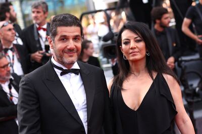 Nabil Ayouch, left, and Maryam Touzani attend the closing ceremony for the 75th annual Cannes film festival at Palais des Festivals on May 28, 2022 in Cannes, France. Getty Images