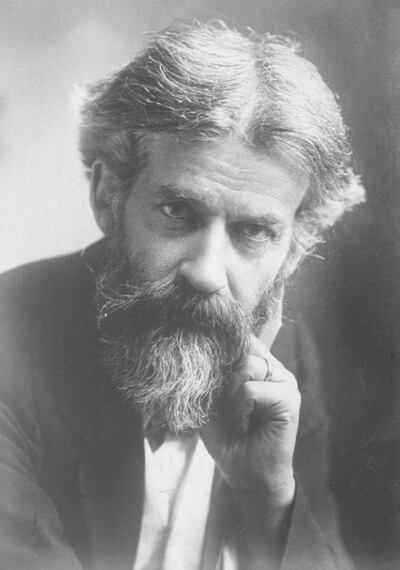 UNSPECIFIED - 1930:  Portrait of sociologist Sir Patrick Geddes, who was commissioned by the British government to modernize and design buildings for Hebrew University on the Mount of Olives in Palestine.  (Photo by Underwood And Underwood/Underwood And Underwood/The LIFE Images Collection via Getty Images/Getty Images)