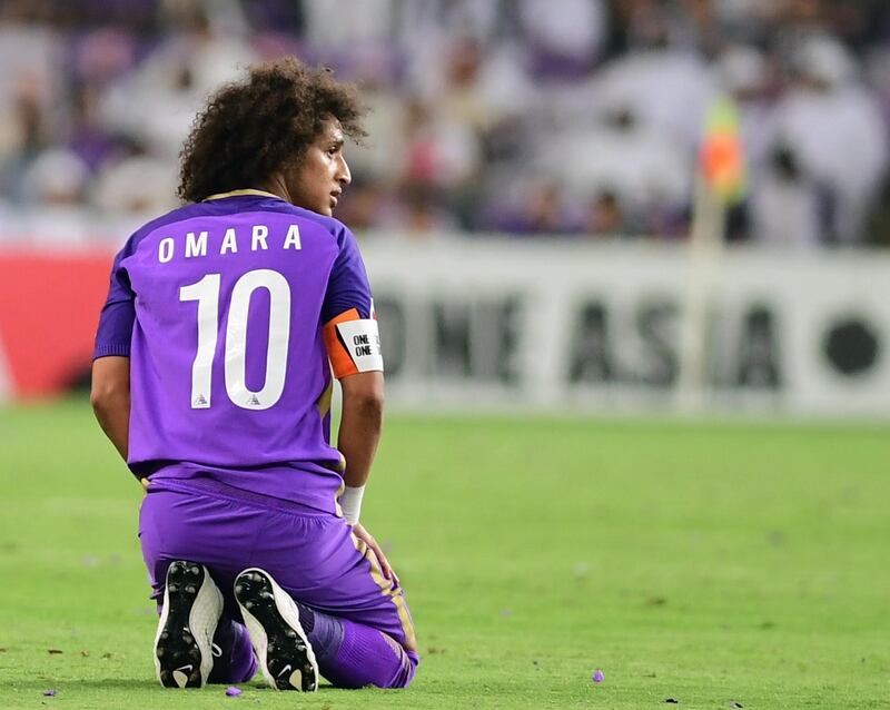 Al Ain captain Omar Abdulrahman during the Asian Champions League quarter-final first leg against Al Hilal at Hazza bin Zayed Stadium on Monday, August 21, 2017. Courtesy Al Ain FC