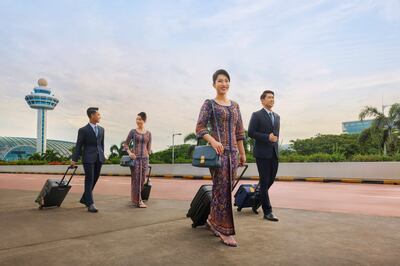 Pierre Balmain's design for Singapore Airlines endures to this day. Photo: Singapore Airlines